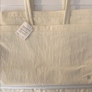 Lulu Lemon Tote Bag (White)